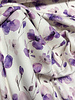 Swafing purple flowers - ribbed jersey