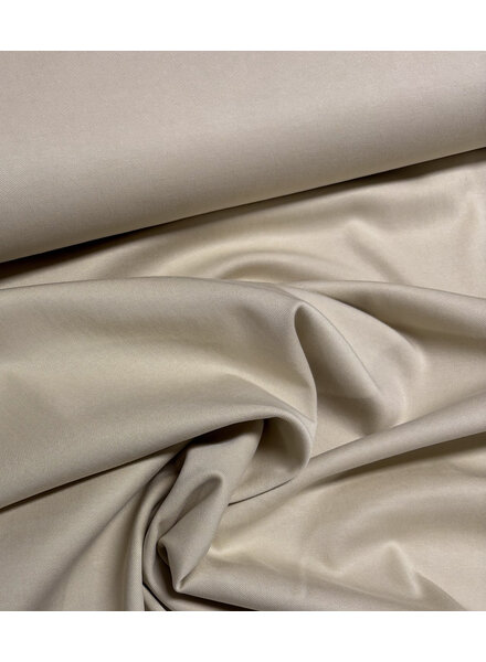 Signature sandwashed lyocell gabardine twill  - licht rekbaar - ecru