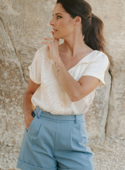 Maison Fauve The Peacock Shorts - sewing pattern - English and French instructions