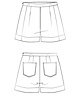 Maison Fauve The Peacock Shorts - sewing pattern - English and French instructions