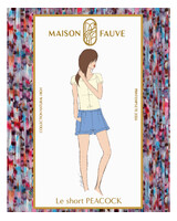 Maison Fauve Le short PEACOCK - naaipatroon - Engels en Franse instructies