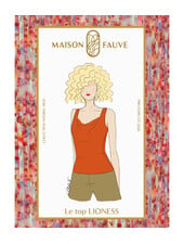 Maison Fauve Le top LIONESS - naaipatroon - Engels en Franse instructies