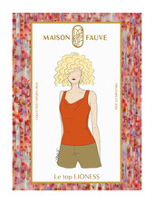 Maison Fauve The LIONESS top - sewing pattern - English and French instructions