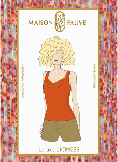 Maison Fauve The LIONESS top - sewing pattern - English and French instructions