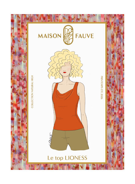 Maison Fauve The LIONESS top - sewing pattern - English and French instructions