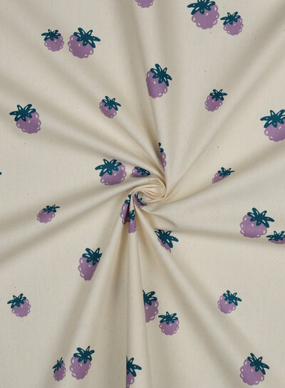 natural - berries - cotton (GOTS)
