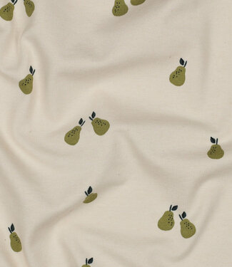 small green pears - soft jersey
