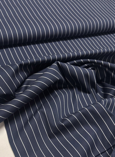 Madeline pine stripe - marine hemdenkatoen