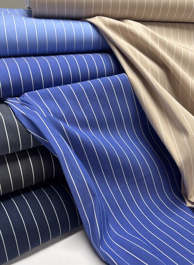 Madeline pine stripe - navy shirt cotton