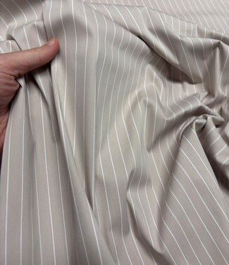Madeline pine stripe - beige shirt cotton