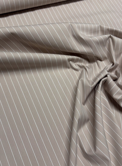 Madeline pine stripe - beige hemdenkatoen