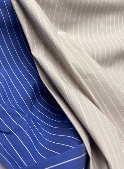 Madeline pine stripe - beige hemdenkatoen