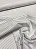 Madeline pine stripe 2 - wit met blauwe strepen - hemdenkatoen