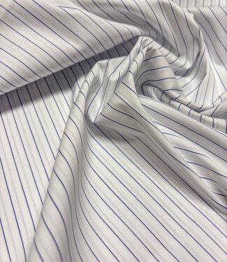 Madeline pine stripe 2 - white with blue stripes - shirt cotton