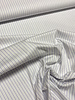 Madeline pine stripe 2 - white with dark blue stripes - shirt cotton