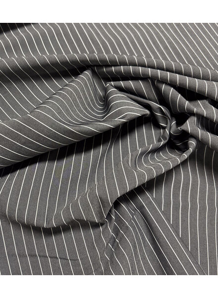 Madeline pine stripe 2 - anthracite with white stripes - shirt cotton