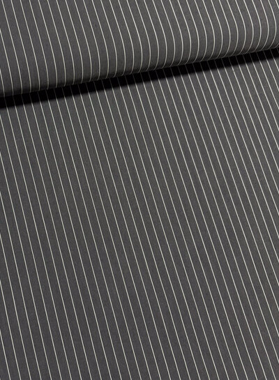 Madeline pine stripe 2 - anthracite with white stripes - shirt cotton
