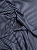 Madeline pine stripe 2 - navy with white stripes - shirt cotton