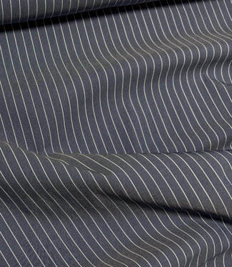 Madeline pine stripe 2 - dark grey-blue shirt cotton