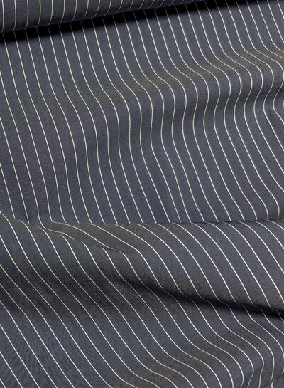 Madeline pine stripe 2 - dark grey-blue shirt cotton