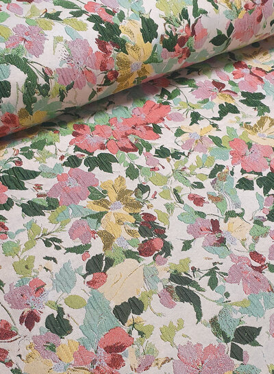 lily flowers - woven jacquard