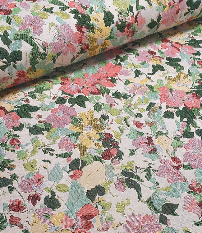 lily flowers - geweven jacquard
