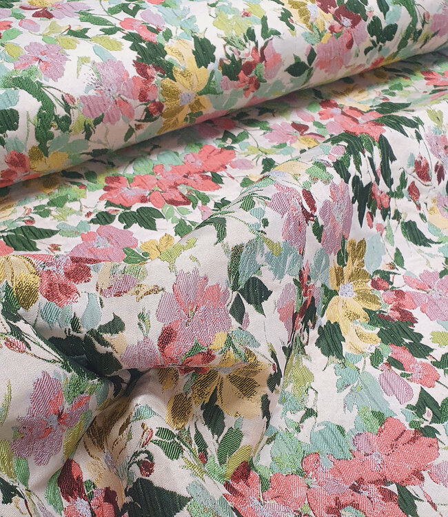 lily flowers - geweven jacquard