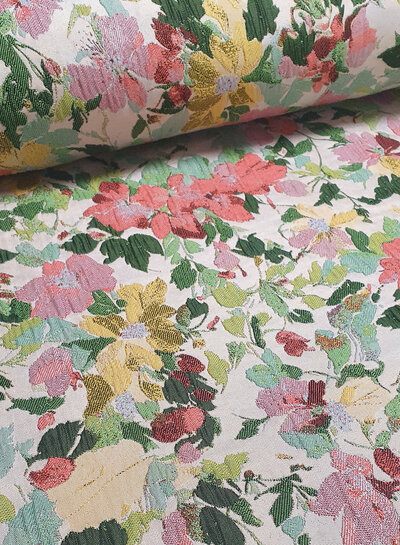 lily flowers - geweven jacquard