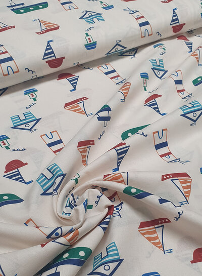 little boats - soft cotton