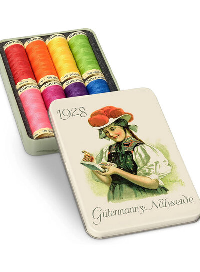 Gutermann Nostalgia yarn box 1928 - 8 cones bright