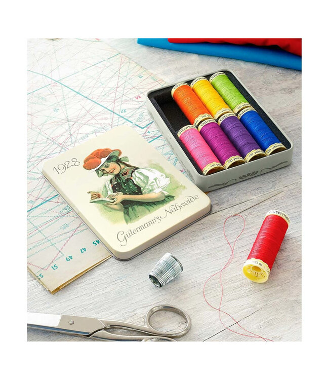 Gutermann Nostalgie garendoos 1928 - 8 conen bright