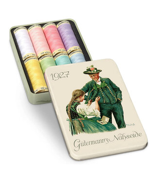 Gutermann Nostalgia yarn box 1927 - 8 cones pastel