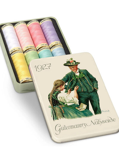 Gutermann Nostalgie garendoos 1927 - 8 conen pastel