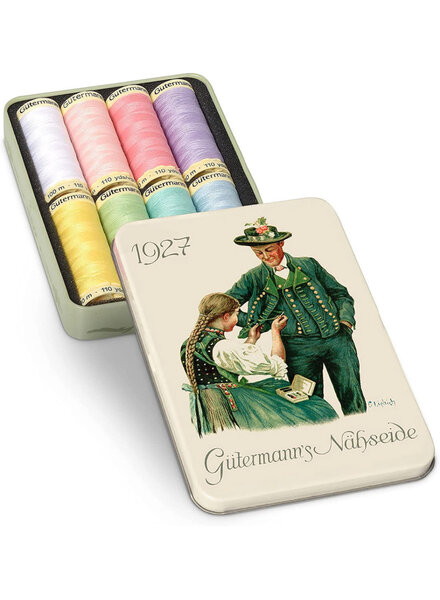 Gutermann Nostalgie garendoos 1927 - 8 conen pastel