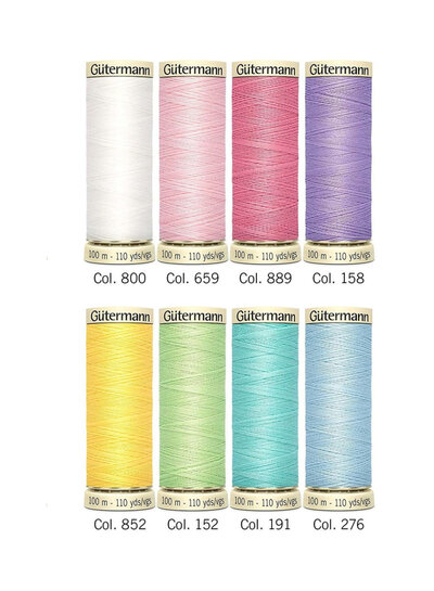 Gutermann Nostalgia yarn box 1927 - 8 cones pastel