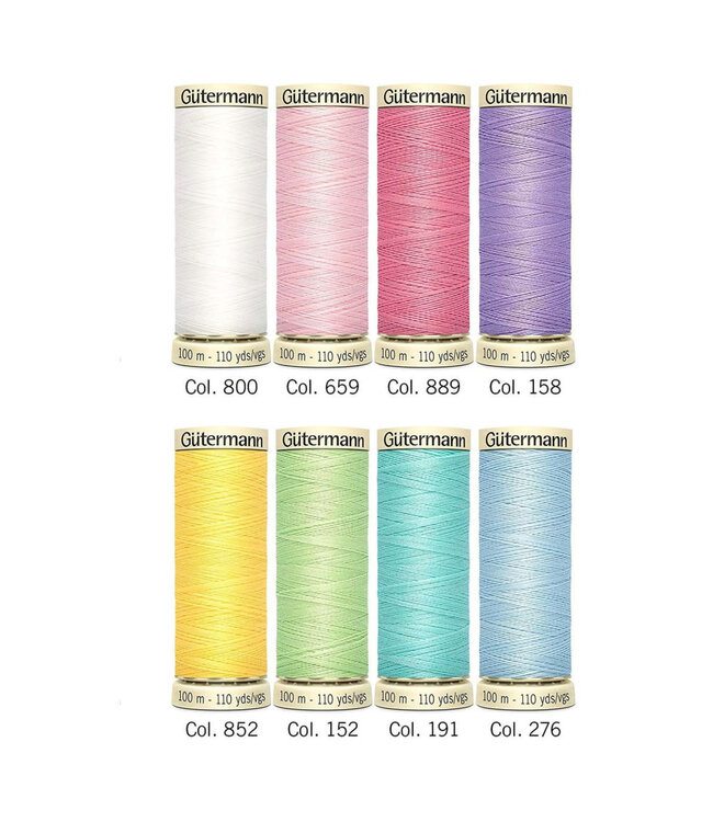 Gutermann Nostalgie garendoos 1927 - 8 conen pastel
