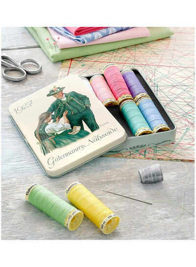 Gutermann Nostalgie garendoos 1927 - 8 conen pastel