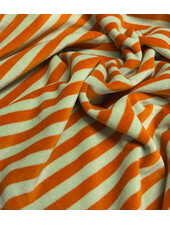 mint/rust stripes - Nicky velour