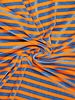 blue/orange stripes - Nicky velour