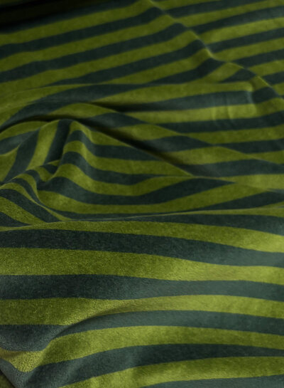 khaki/green stripes - Nicky velour