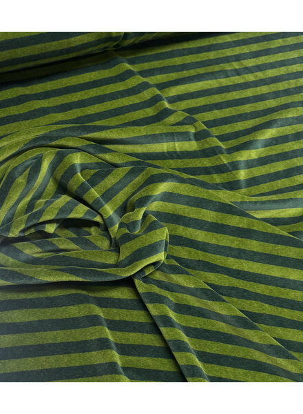 khaki/groene strepen - nicky velours