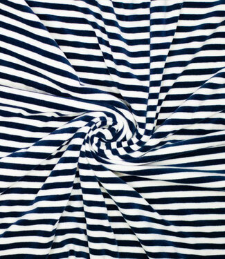 navy/ white stripes - Nicky velour