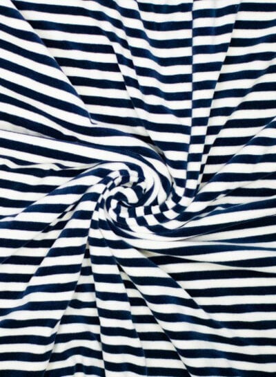 marine/ witte strepen - nicky velours