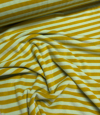 ochre mint stripes - Nicky velour