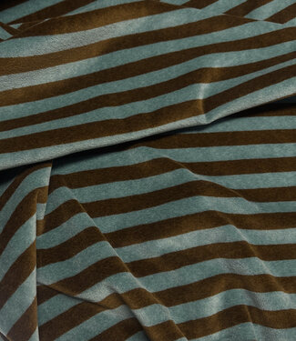 blue/brown stripes - Nicky velour