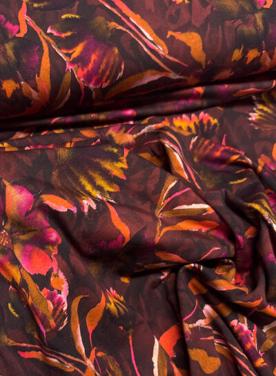mauve wine mystic flowers - soft jersey