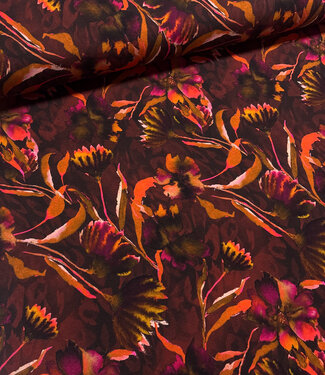 mauve wine mystic flowers - soft jersey