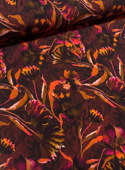 mauve wine mystic flowers - soft jersey