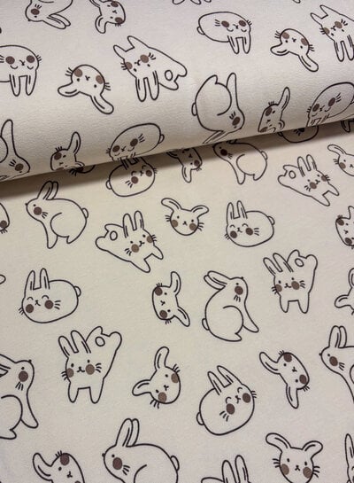 bunnies - terry crepe