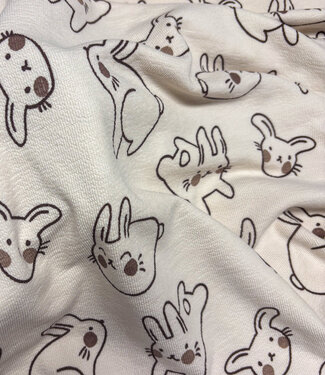 bunnies - terry crepe